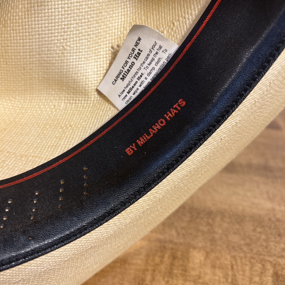Men's Justin 6X Straw Western Cowboy Hat by Milano Hat Company 7 1/4 - Picture 14 of 16